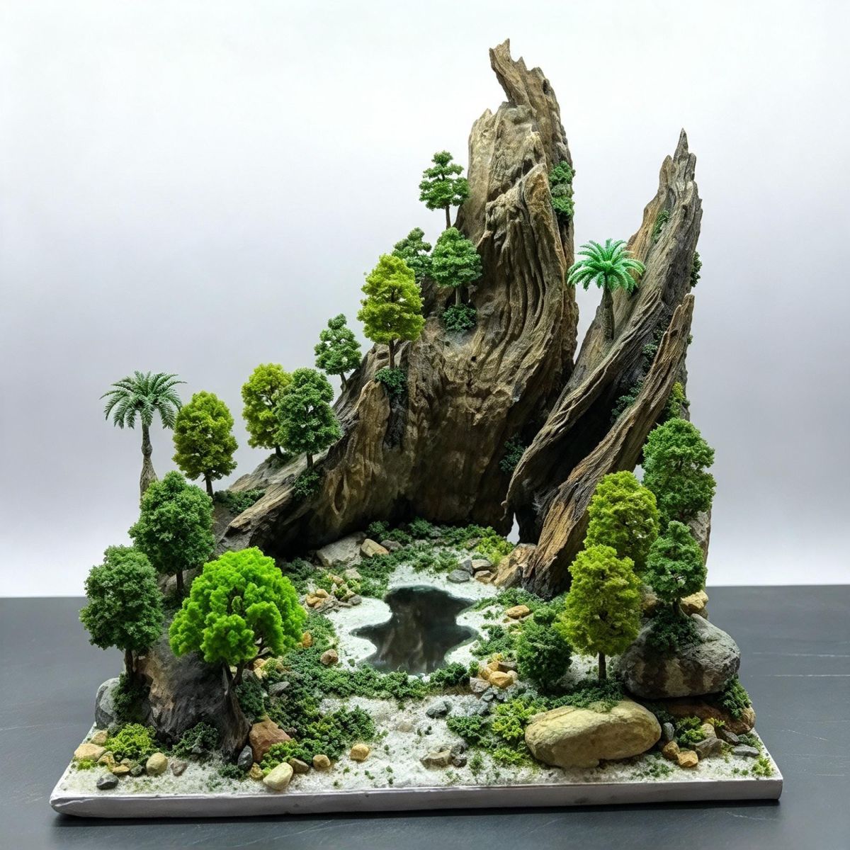 Cubic Mountain Forest Aquascape Layout