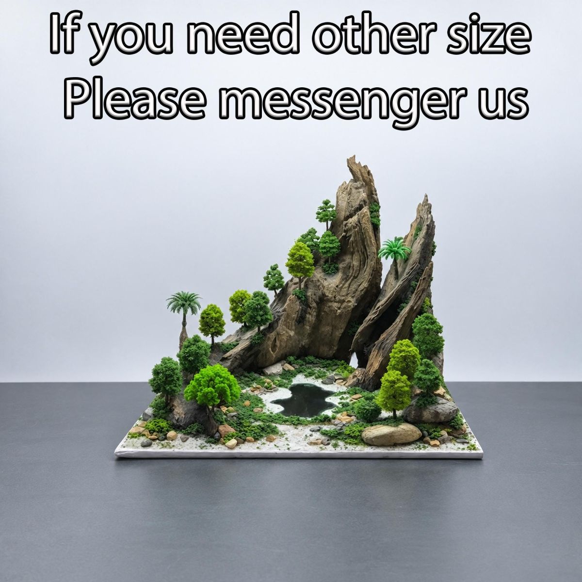 Cubic Mountain Forest Aquascape Layout
