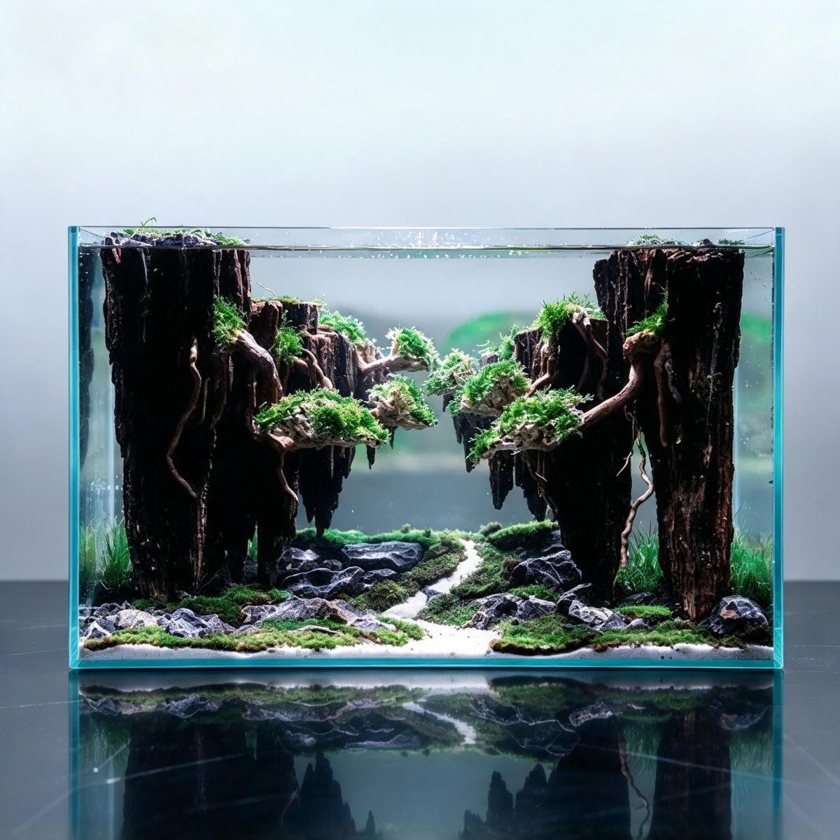 Floating Island Forest Aquascape Layout
