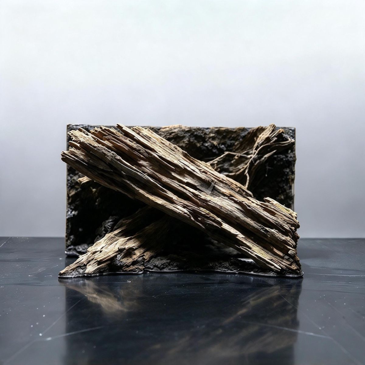 Driftwood Wall Aquascape Layout