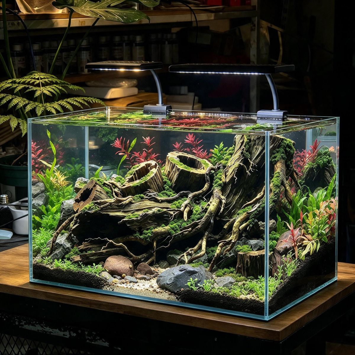 Amazon Forest Driftwood Aquascape