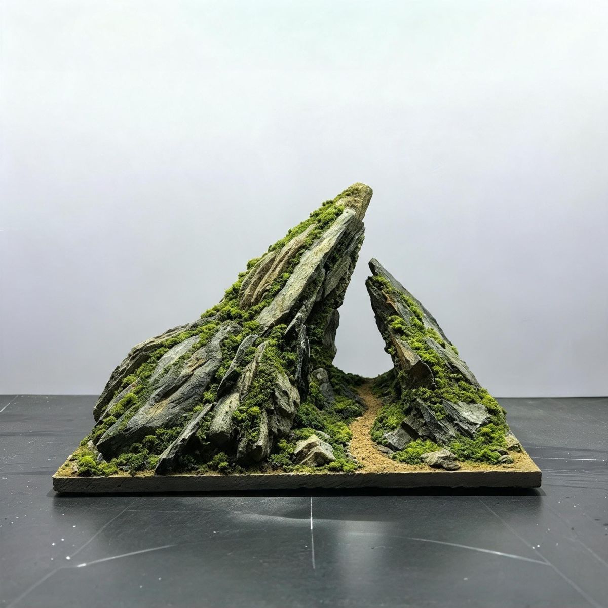 Mountain Cliff Aquascape Layout