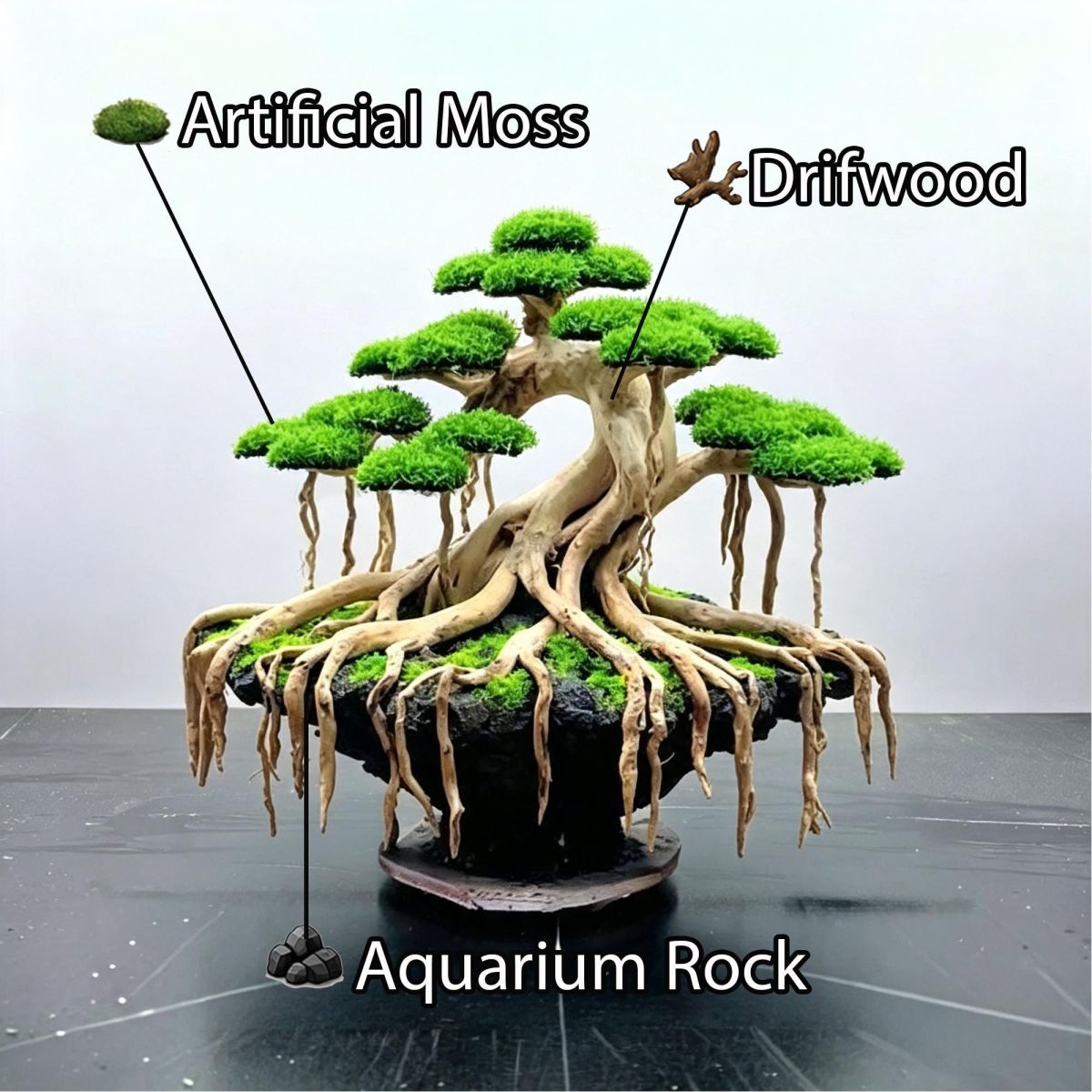 Old Tree Aquarium Layout