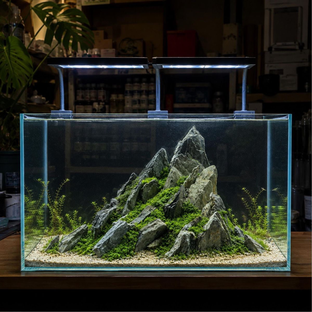 Mountain Peak Aquascape Layout