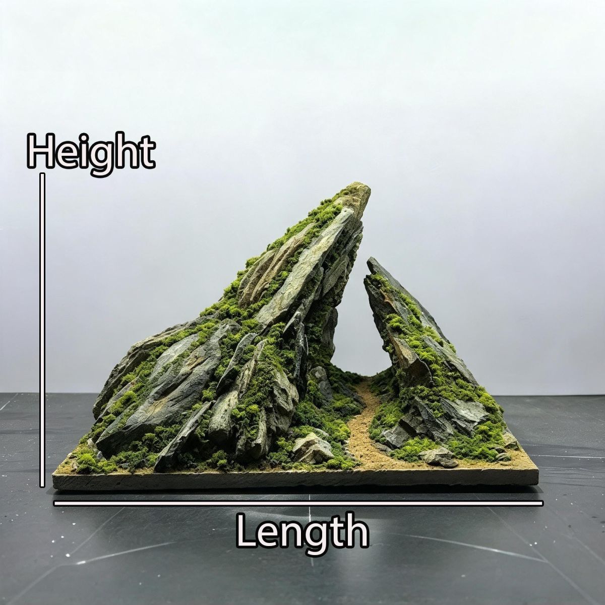Mountain Cliff Aquascape Layout